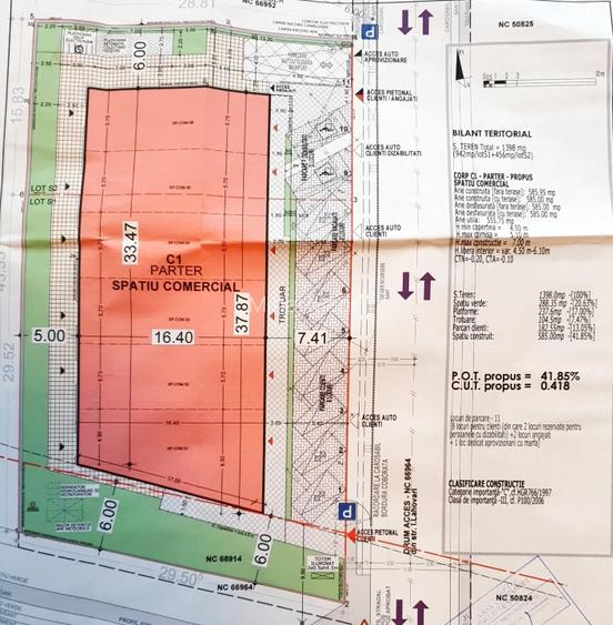 Teren 1.398 mp cu autorizație de construire – proiect spațiu comercial 585 mp - 7