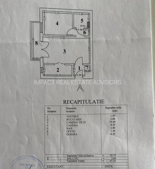 2 camere cu balcon - Floreasca - Parc cinematograf - 14