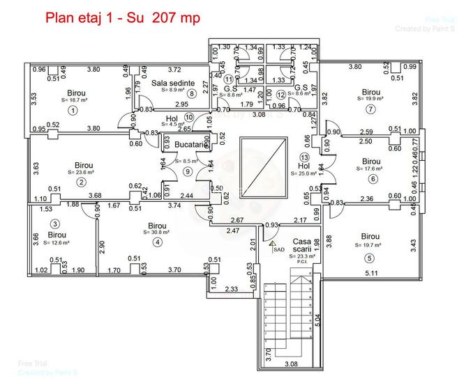 Spațiu pentru birouri langa Funshop Buziașului - 52