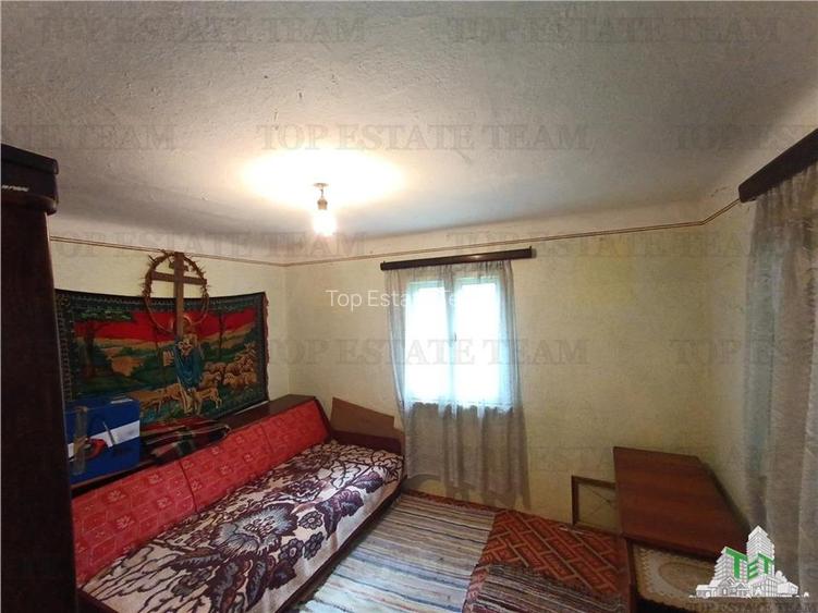 Casa taraneasca traditionala pe parter cu gradina si livada 1700mp in Gruiu, la - 16