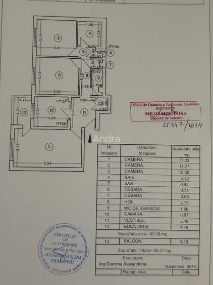 Apartament 3 camere, etaj 2/8, centrală proprie, zonă excelentă Basarabia  - 11