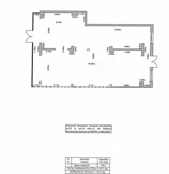 Obor - Avrig Park | Spațiu Comercial 187 mp + Terasa 42 mp | Vitrina 12 ML - 2