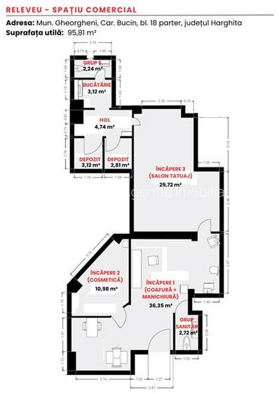 Spatiu comercial (Gheorgheni, Cart. Bucin bl. 18 F) - 18