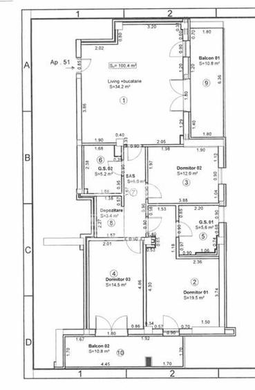 Penthouse 4 camere de vanzare, 101 mp,  Zona Torontalului, Timisoara - 16