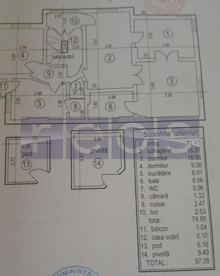 APARTAMENT ÎN VILĂ INTERBELICĂ | 4 CAMERE SPAȚIOASE | CURTE + CENTRALA PROPRIE | - 7
