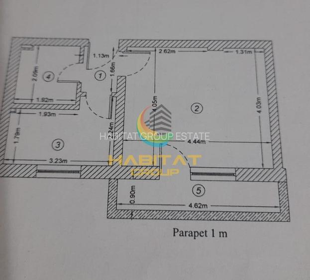 De Vanzare Garsoniera Decomandata 34mp Berceni-Grand Arena - 1