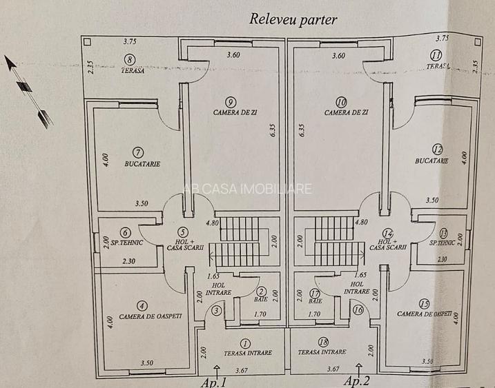 Duplex nou, 5 camere, P+E, cu perete despărțitor dublu, Dumbrăvița, comision 0% - 2