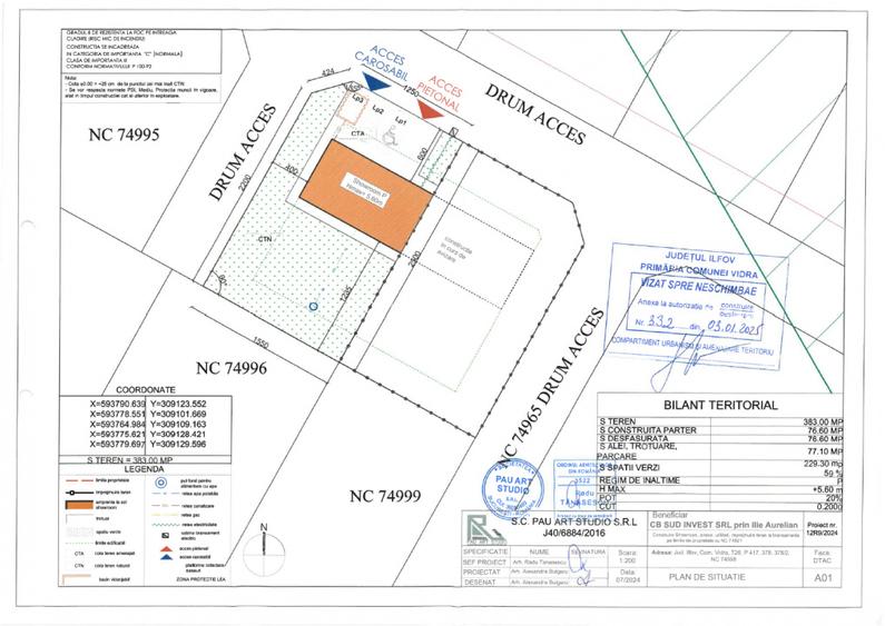 Teren Autorizatie Hala/Showroom Calea Bucuresti Berceni Vidra | #MG4E - 5