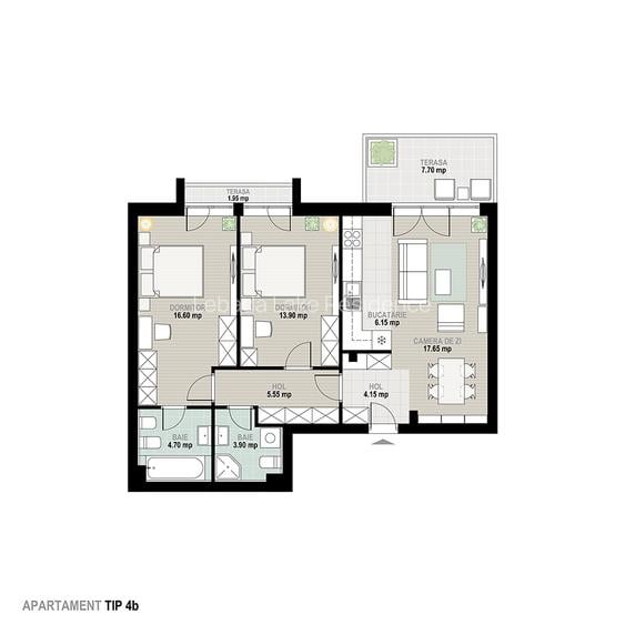 Apartament 3 camere cu o vedere superba la lac -Lebada Lake Residence - 1