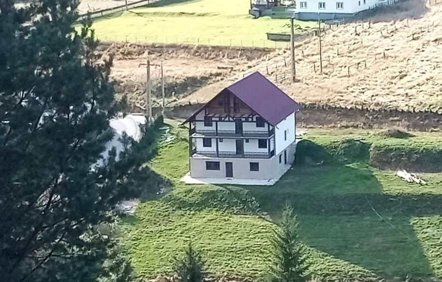 Pensiune 9 camere, iaz propriu, 3.808 mp teren -Mestecanis19 min de Vatra Dornei