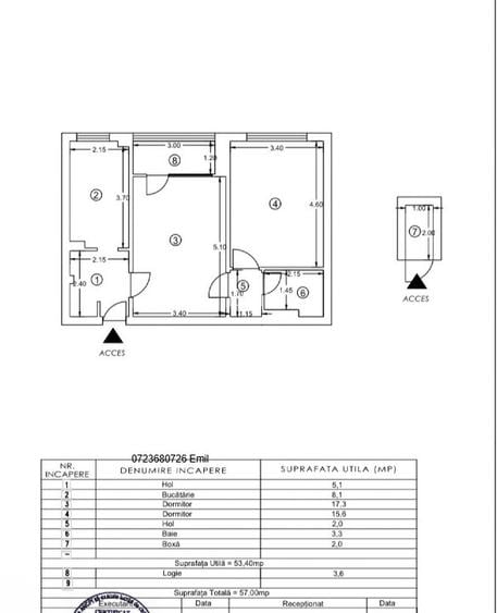Proprietar – Apartament 2 camere, 55 mp + boxă, Complex Studențesc / Boavista - 16