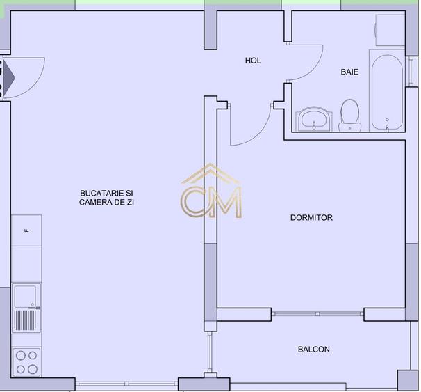 Aparatment 2 Camere-50MP-Etaj 1-Balcon-Selimbar