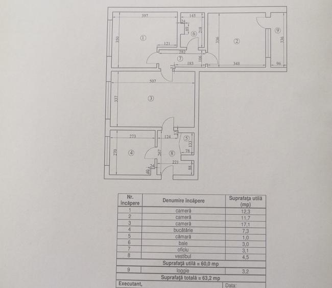 Apartament 3 camere Obor