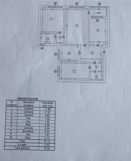 Apartament 3 camere Cantemir