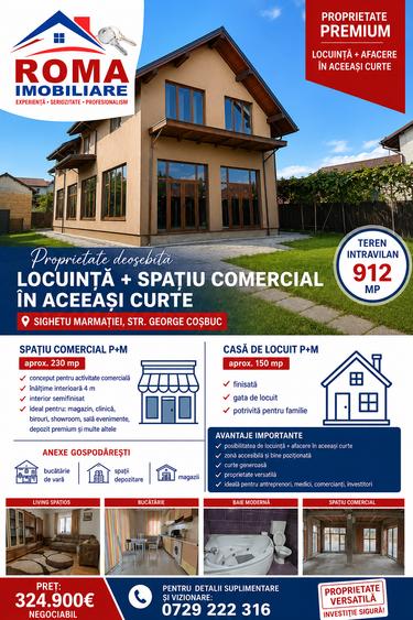 Oportunitate de investiție rară în Sighetu Marmației – proprietate mixtă