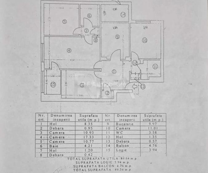 4 camere, 3/8, 89mp, bloc 1980-Gorjului - 8