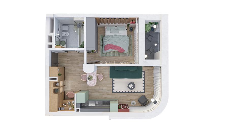 2 camere  - 131545 EURO cu TVA inclus - 2