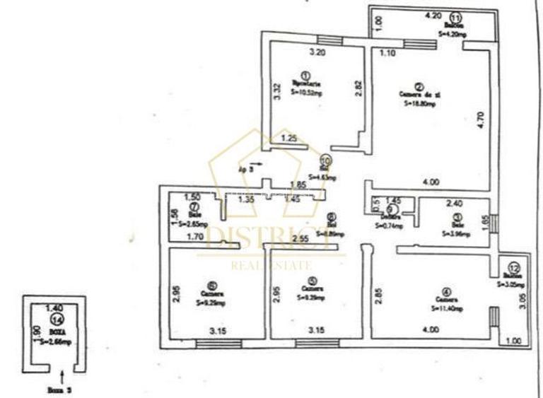 Apartament cu 4 camere decomandat | Etaj 1 | Complexul Studentesc - 13