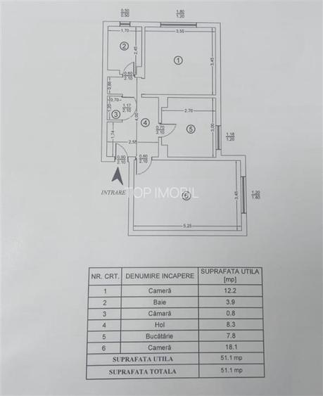 Apartament 2 camere decomandat, parter inalt- Nicolina