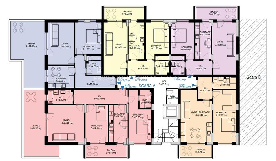 Apartament cu 2 Camere Ozana - Pallady, bucatarie inchisa, terasa generoasa - 4
