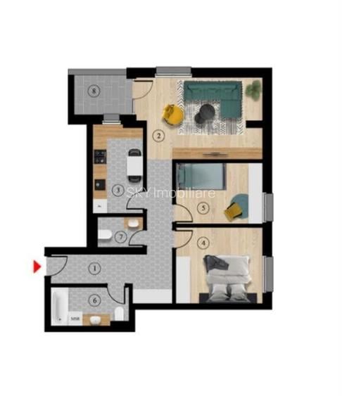 Apartament 3 camere | Prima închiriere | 71 mp | Parcare privată - 13