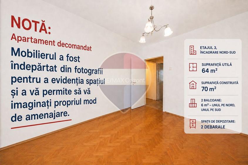 Apartament decomandat cu 3 camere Strada de Mijloc, Brașov - 3