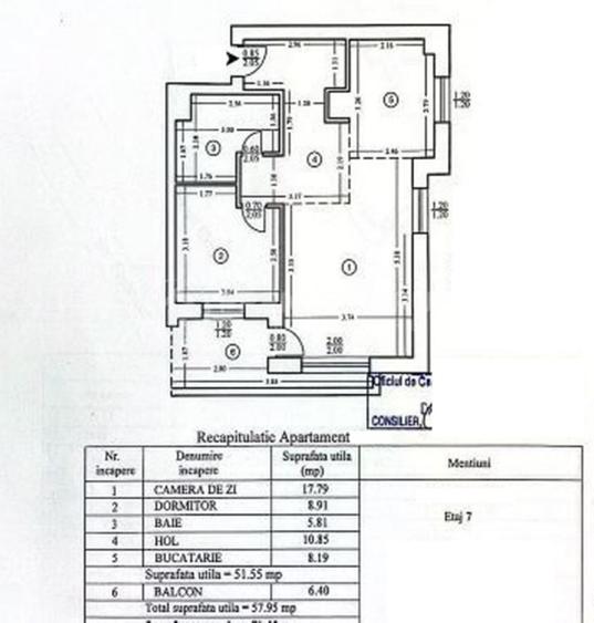 OCAZIE! Apartament 2 camere 58mp, Tatarasi, decomandat, etaj intermediar + AC