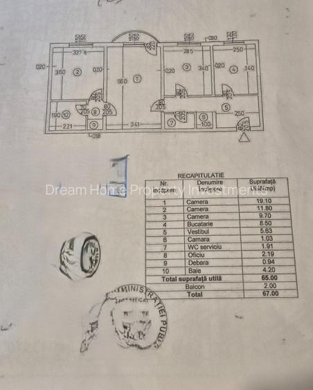 Apartament 3 camere de vânzare | Titan – Bulevardul 1 Decembrie 1918 | Etaj 1 | - 10