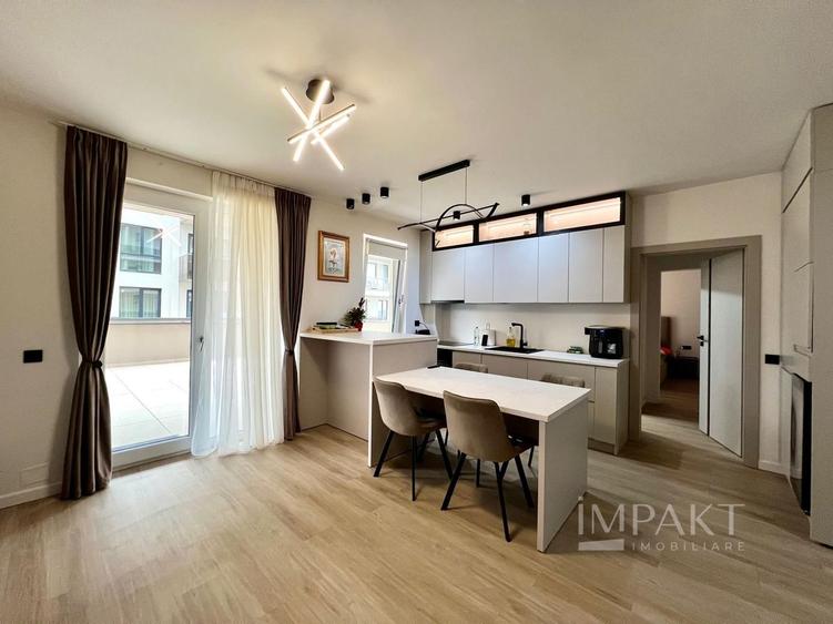 Apartament ultrafinisat cu terasa si view