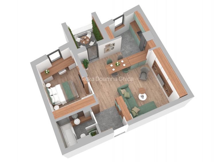 Roka Doamna Ghica - apartament 2 camere - 2