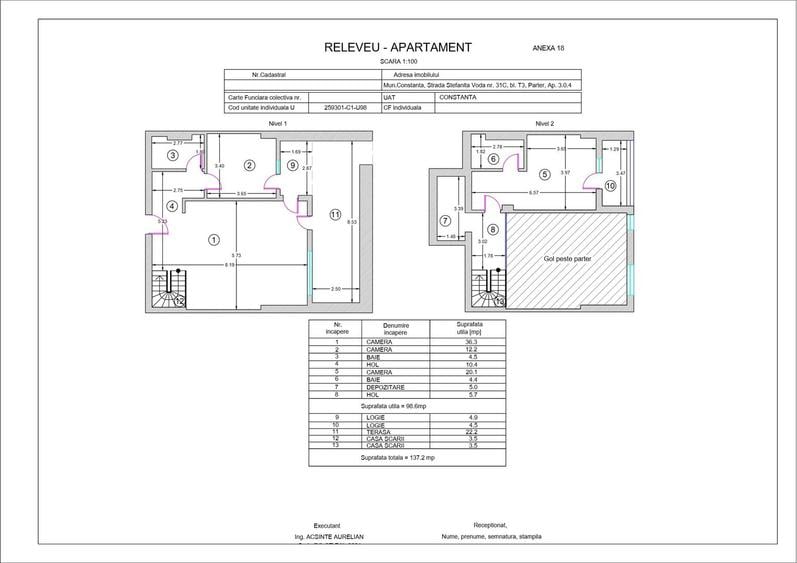 Duplex cu intrare individuală- pretabil office- terasă generoasă- Vivo Mall