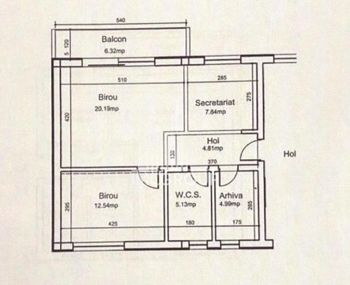Birou/apartament  2 camere cu grădină proprie 60 mp | 56 mp utili | Europa