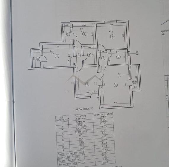 Apartament 3 camere pasaj Octav Bancila