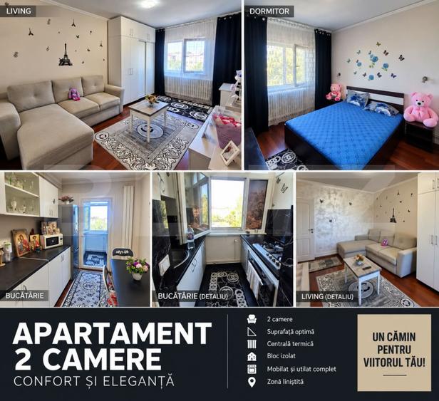 Apartament 2 camere, 50 mp, zona Dacia