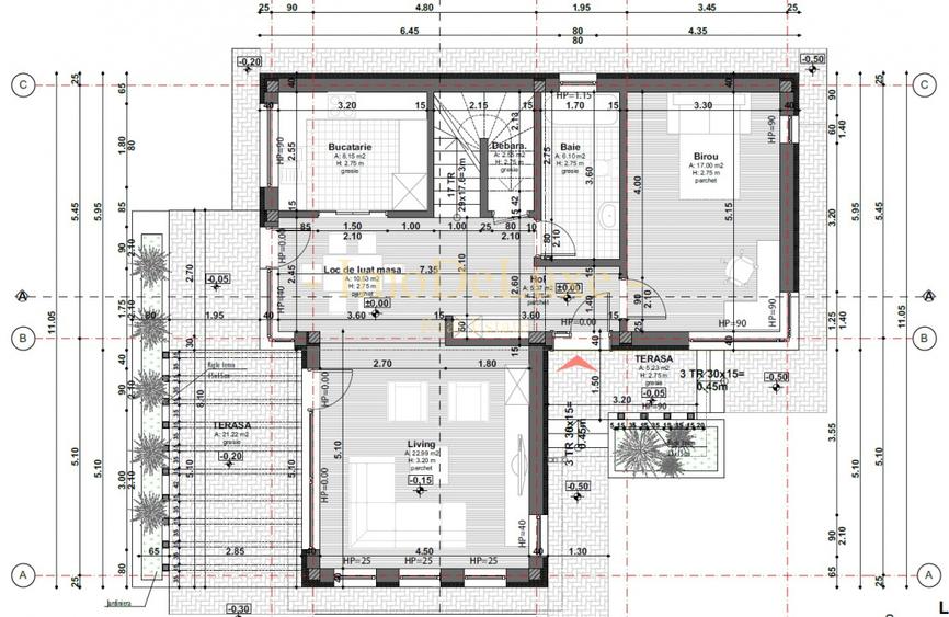 Casa individuala cu 4 camere, 120.4 mp, 612mp teren, terasa, zona de lux, Dezmir