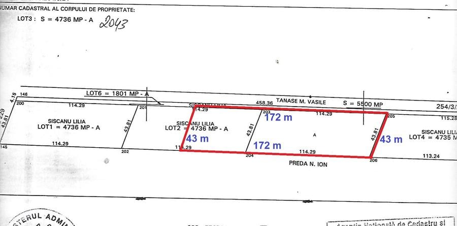 Vanzare 7500 mp teren in Butimanu ( aproape de Bucuresti ) cu pret negociabil