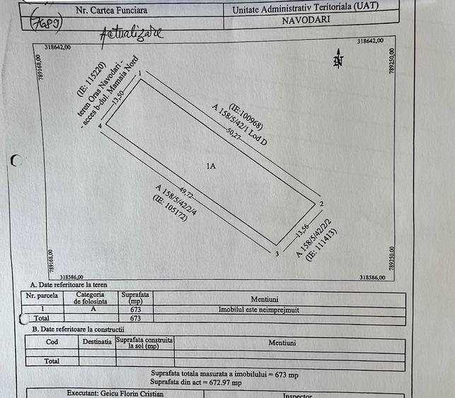 Exclusivitate! Teren 673 mp - Mamaia Nord/zona Lidl - 500€/mp