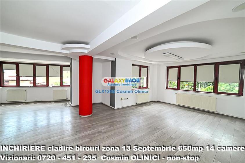 Spatii birouri de inchiriat zona 13 Septembrie I S+P+3 I 650 util - 12