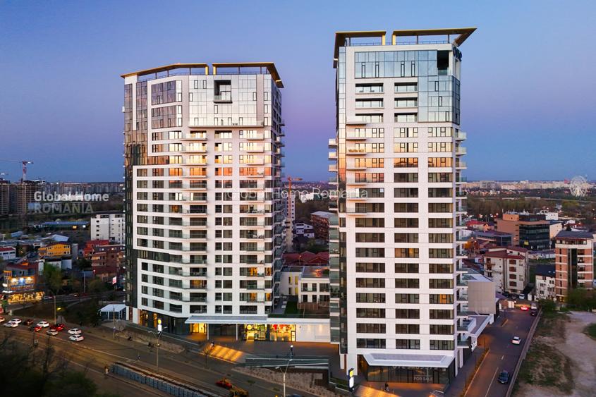 Panoramic View 16 Floor • 4 Rooms + 2 Parking • One Verdi Park • Floreasca - 20