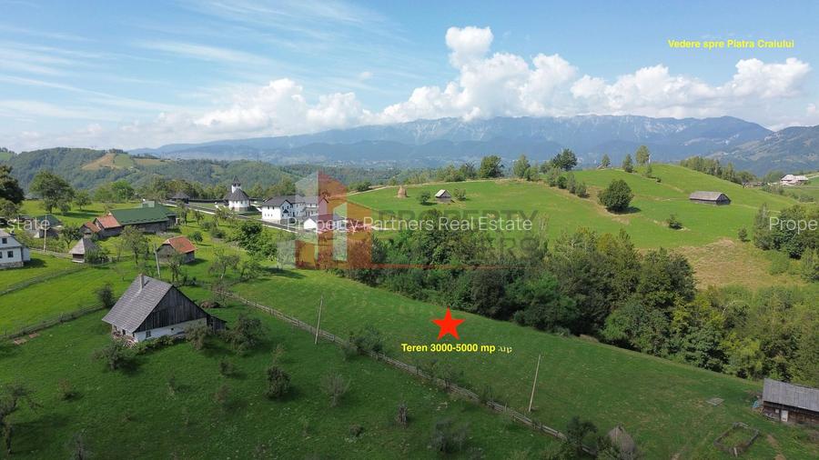 Teren intravilan 3.000–5.000 mp, priveliște panoramică – Bran–Șimon - 5