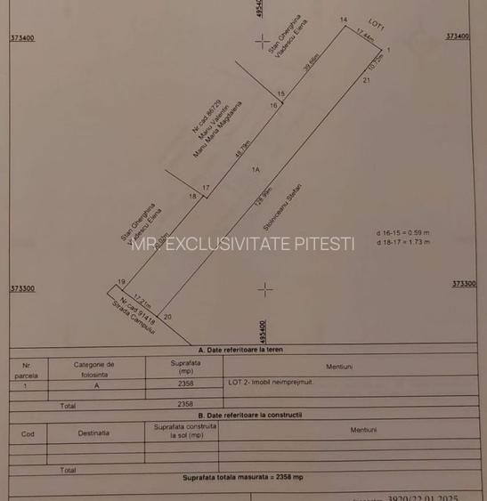 Vanzare Teren intravilan Stefanesti - Primarie str. Campului - 3