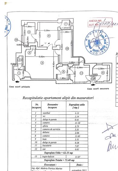 Vanzare apartament 3 camere renovat,mobilat, etaj intermediar, langa Cismigiu - 19
