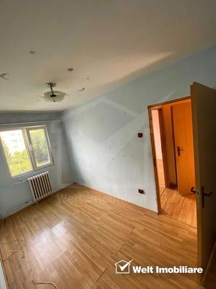 Apartament cu 3 camere, geam la baie, 44 mp, Manastur