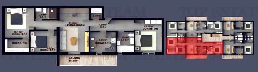 Apartament 4 camere, finisaje Premium zona Fundeni-Dobroesti.