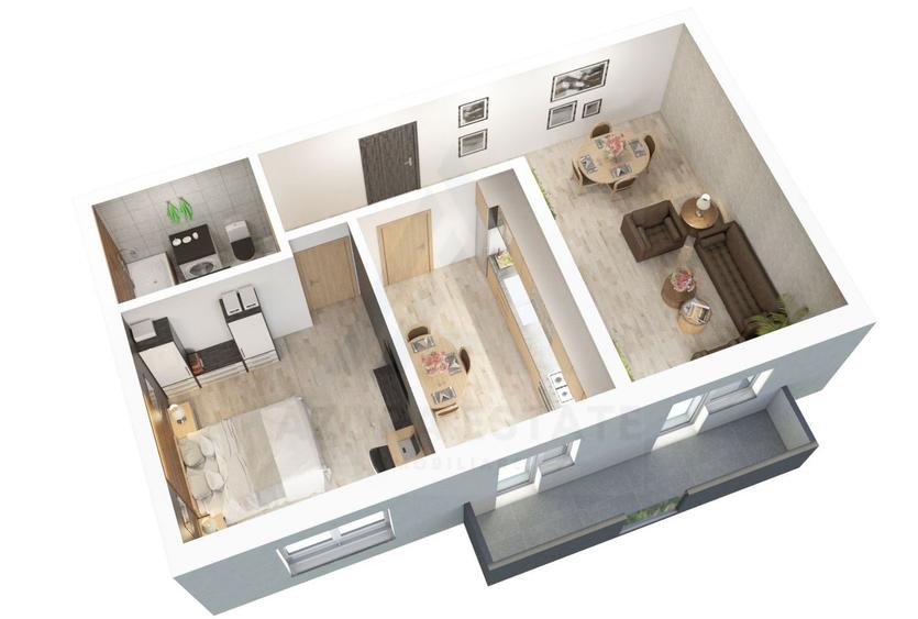 Apartament premium 2 camere etaj 1 parcare privata zona D-na Stanca