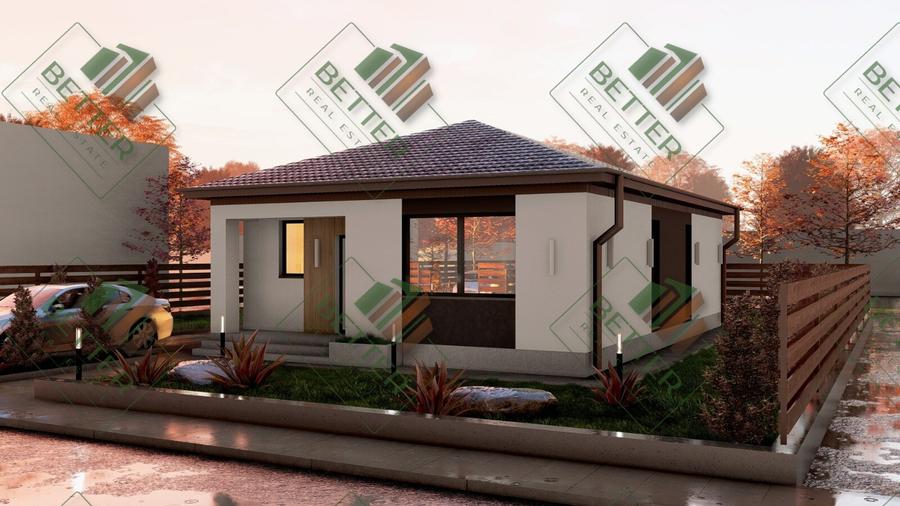 Casă Parter – 3 Camere | Complex Privat | Teren 350 mp | Comuna Berceni