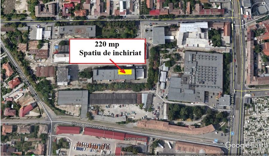 Proprietar inchiriez spatiu 220 mp