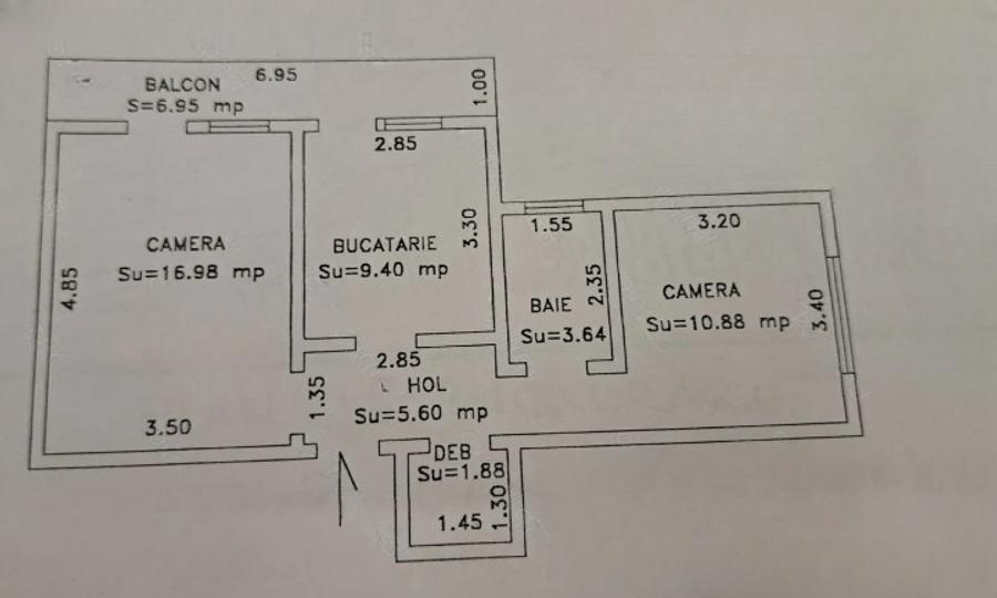 Apartament 2 camere decomandat, Plantelor, etaj 2.