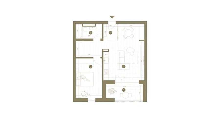 Apartament cu 2 camere de închiriat 61mp Universita Medicina UVVG Arad