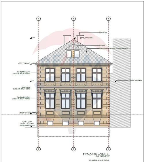 Clădire pt clinică stomatologică 10 camere, S + P + E, teren 282 mp